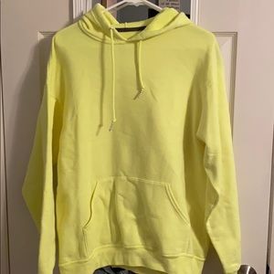 hanes yellow sweatshirt